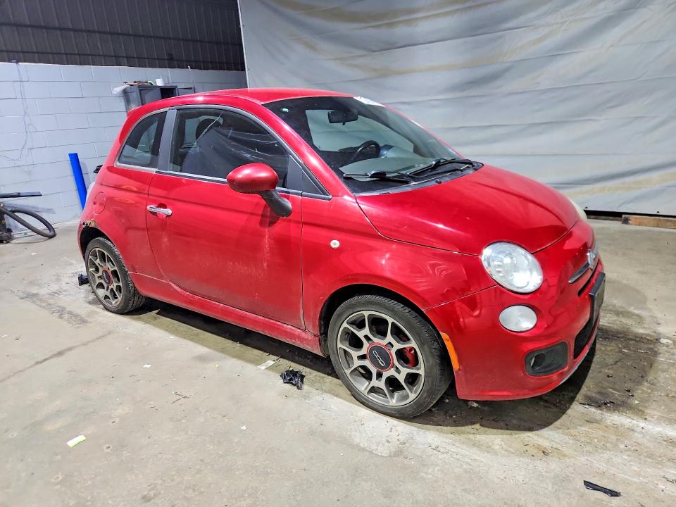 2013 Fiat 500 VIN 3C3CFFBR6DT580815 COPART salvage auction — SIDE, Nh - Certificate Of Title, sold $300 on 2026-08-11 (photo 4)