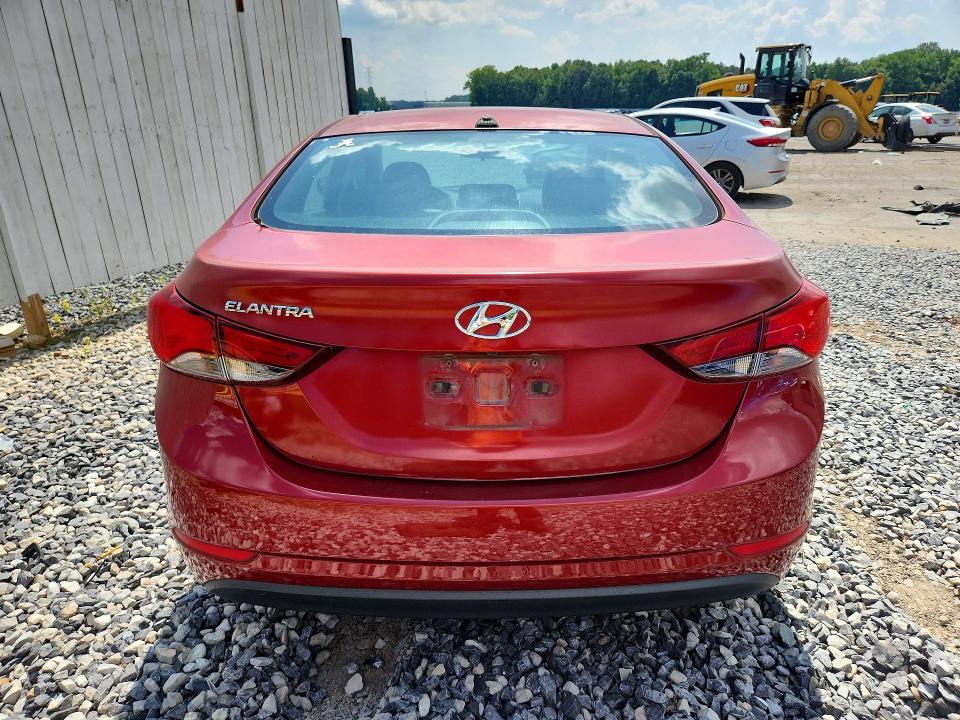 2016 Hyundai Elantra VIN 5NPDH4AE4GH777631 COPART salvage auction — NORMAL WEAR, Tn - Certificate Of Title, sold $1,275 on 2026-07-19 (photo 6)