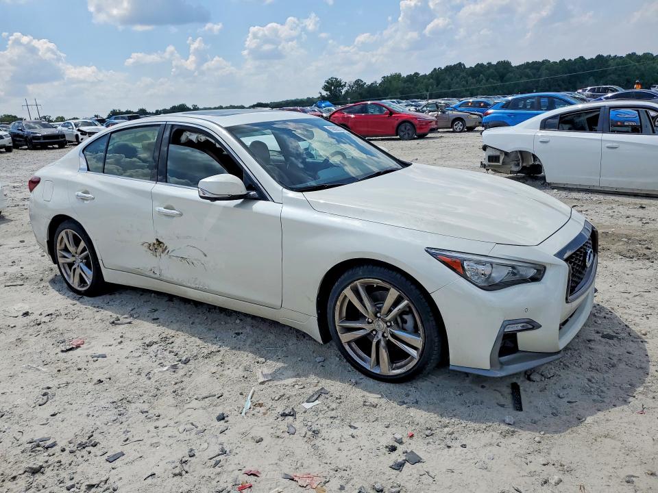 2021 Infiniti Q50 VIN JN1EV7CR1MM755895 COPART salvage auction — VANDALISM, Ga - Cert Of Title-Salvage, sold $750 on 2026-07-29 (photo 4)