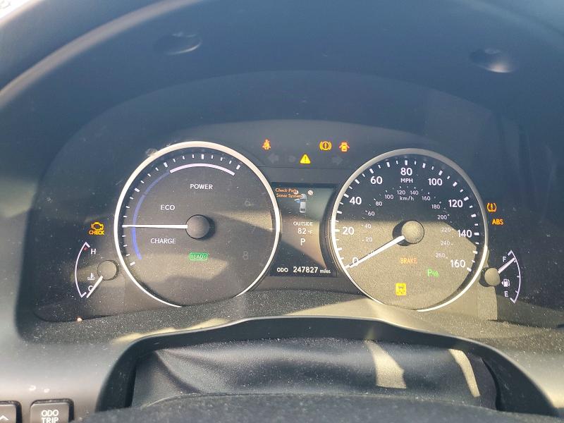 2013 Lexus Es 300h VIN JTHBW1GG8D2003995 COPART salvage auction — FRONT END, IN - CERTIFICATE OF TITLE, sold $1,150 on 2026-07-29 (photo 9)