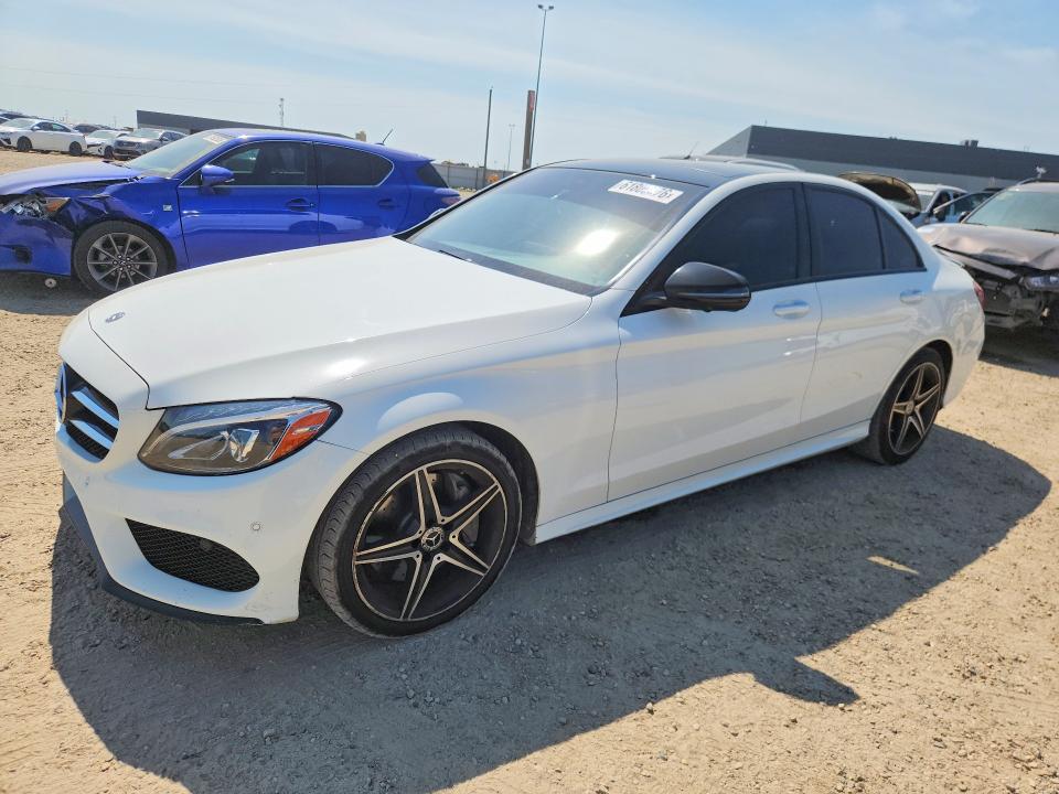 2018 Mercedes-benz C-klasse VIN 55SWF4KB6JU240251 COPART salvage auction — MINOR DENT/SCRATCHES, Ab - Bos - Rebuilt, sold $9,200 on 2026-07-29 (photo 1)
