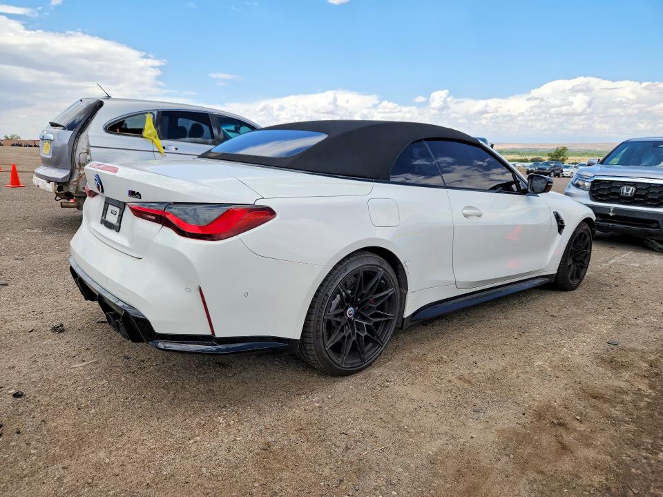 2022 BMW M4 VIN WBS33BA02NCK90755 COPART salvage auction — FRONT END, NM - CERT OF TITLE-SALVAGE, sold $36,999 on 2026-08-31 (photo 3)
