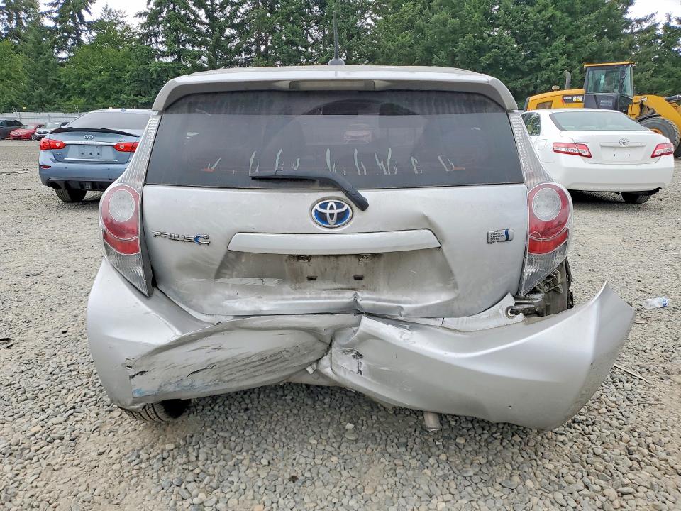 2014 Toyota Prius c VIN JTDKDTB35E1061366 COPART salvage auction — REAR END, Wa - Bill Of Sale, sold $725 on 2026-07-10 (photo 6)