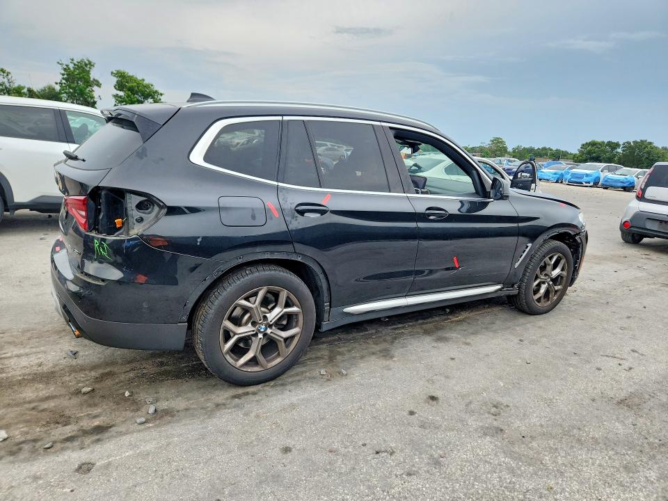 2021 BMW X3 VIN 5UXTY3C08M9E19932 COPART salvage auction — FRONT END, Fl - Certificate Of Destruction, sold $4,150 on 2026-07-28 (photo 3)
