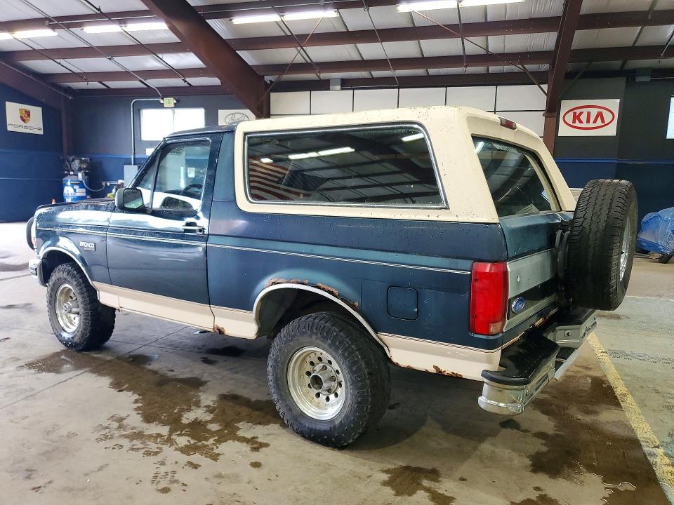 1993 Ford Bronco VIN 1FMEU15NXPLA40353 COPART salvage auction — ALL OVER, MA - CERTIFICATE OF TITLE, sold $3,450 on 2026-07-09 (photo 2)