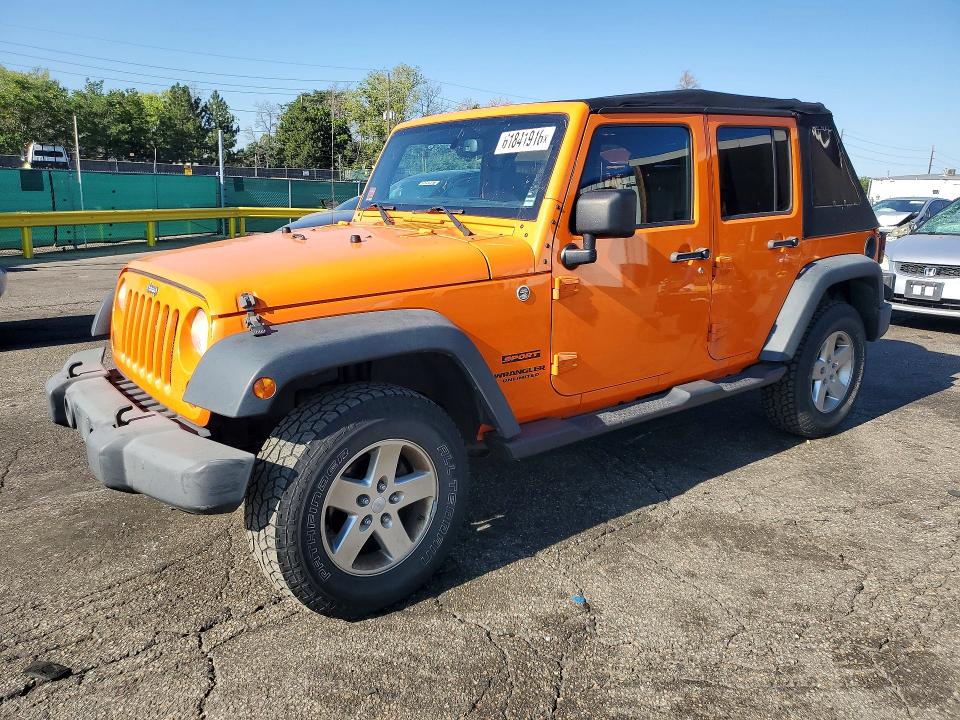 2013 Jeep Wrangler / VIN 1C4BJWDG5DL520568 COPART salvage auction — MECHANICAL, Salvage Title, sold $275 on 2026-07-28 (photo 1)