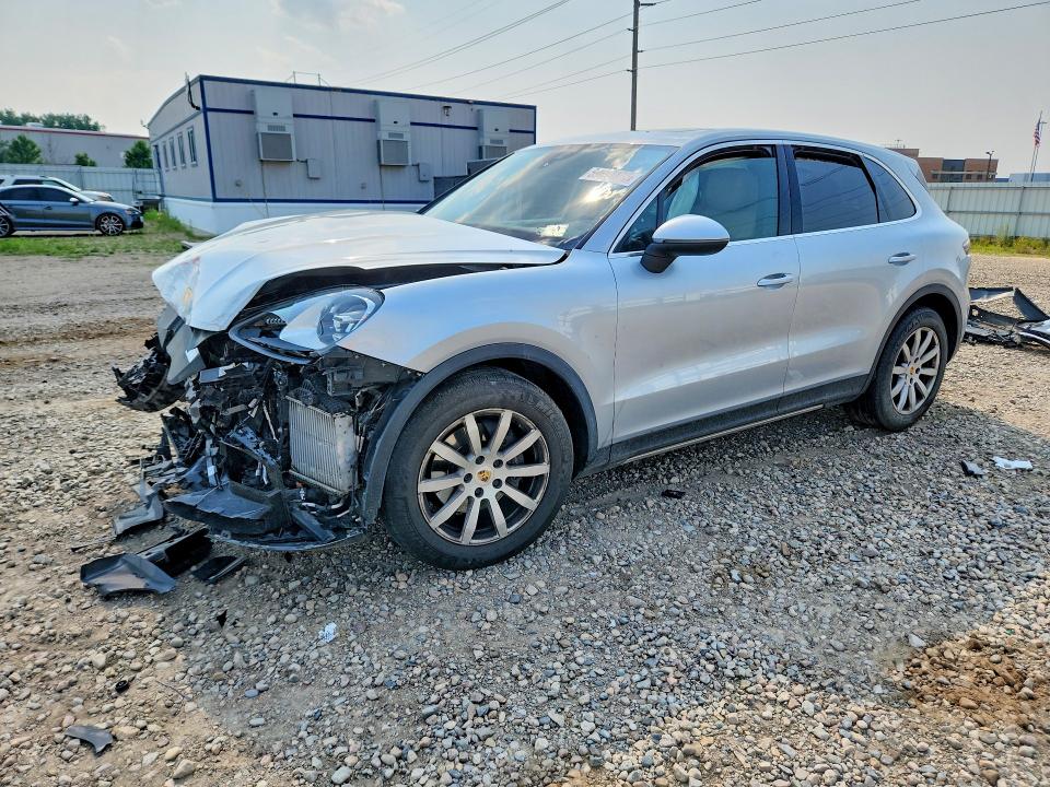 2019 Porsche Cayenne VIN WP1AA2AY1KDA03694 COPART salvage auction — FRONT END, Mn - Cert Of Title-Salvage, sold $7,000 on 2026-08-31 (photo 1)