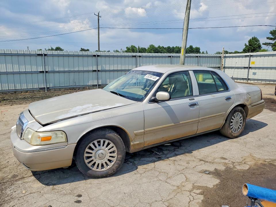 2008 Mercury Grand marquis VIN 2MEFM75V08X605532 COPART salvage auction — SIDE, Al - Cert Of Title-Parts Only Salvg, sold $575 on 2026-08-27 (photo 1)