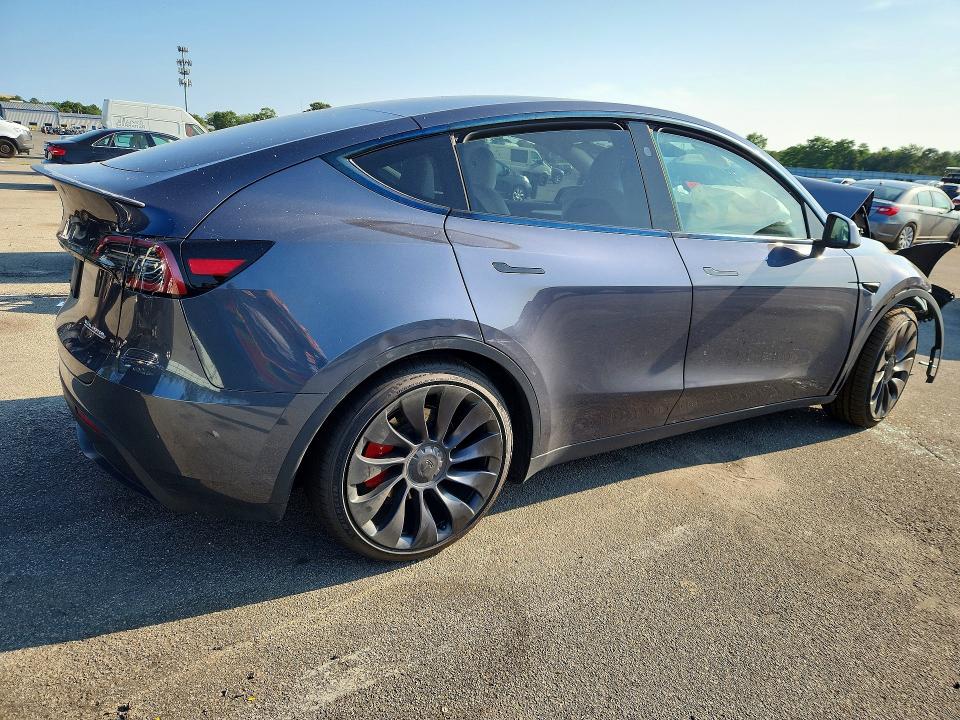 2023 Tesla Model y VIN 7SAYGDEF2PF968117 COPART salvage auction — FRONT END, Ny - Mv-907A Salvage Certificate, sold $100 on 2026-07-27 (photo 3)