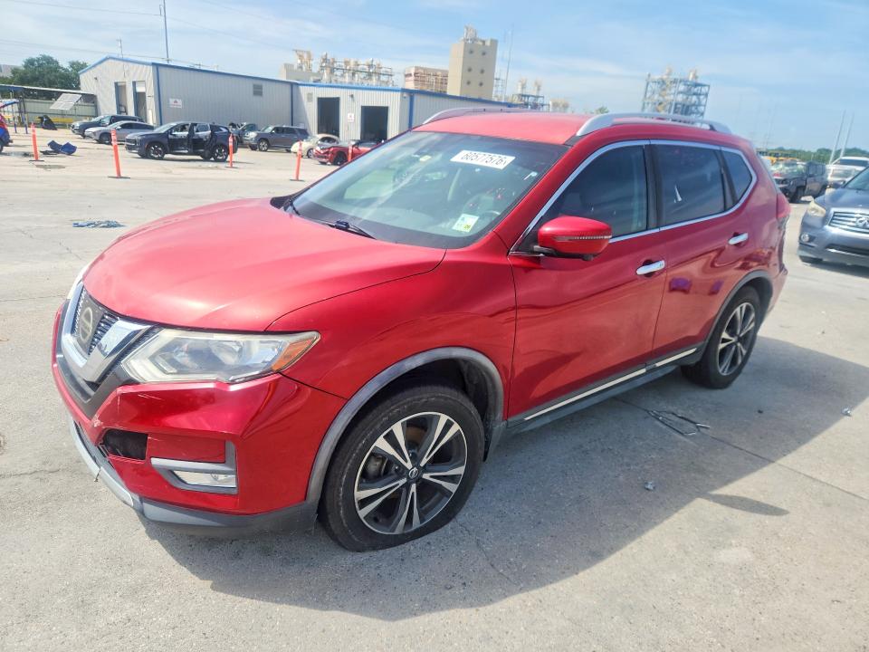 2017 Nissan Rogue VIN JN8AT2MT9HW398897 COPART salvage auction — FRONT END, La - Certificate Of Title, sold $1,300 on 2026-07-22 (photo 1)