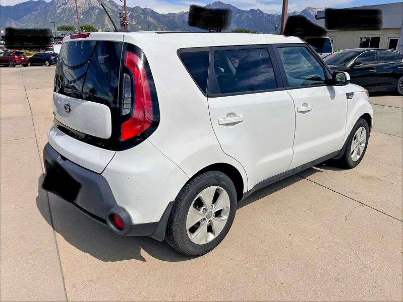 2014 Kia Soul VIN KNDJN2A24E7090589 COPART salvage auction — NORMAL WEAR, Ut - Certificate Of Title (P), sold $625 on 2026-07-10 (photo 4)