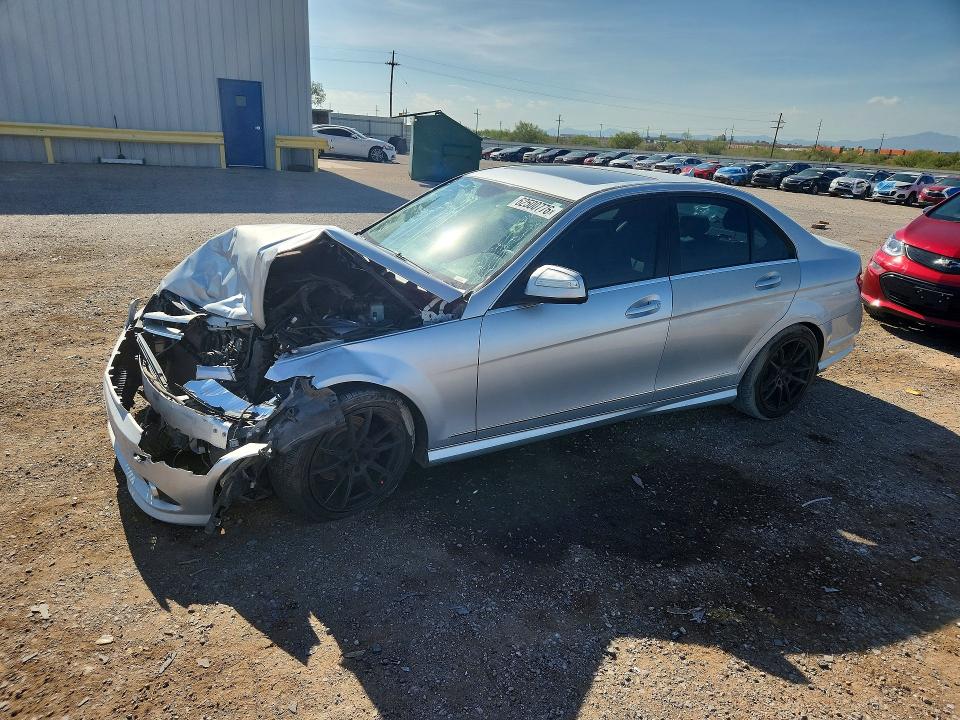 2009 Mercedes-benz C class VIN WDDGF81XX9R061121 COPART salvage auction — FRONT END, AZ - CERT OF TITLE - SALVAGE, sold $325 on 2026-07-31 (photo 1)