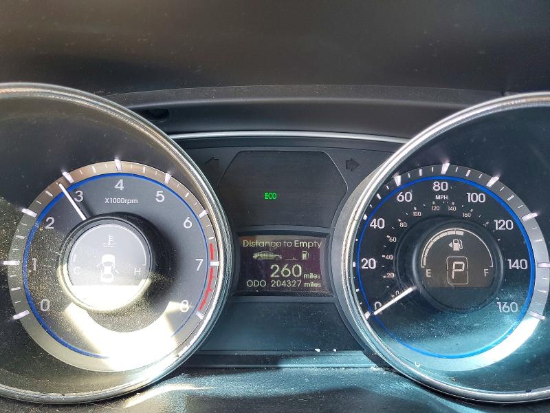2013 Hyundai Sonata VIN 5NPEC4AB7DH805507 COPART salvage auction — FRONT END, Ca - Salvage Certificate, sold $750 on 2026-07-31 (photo 9)