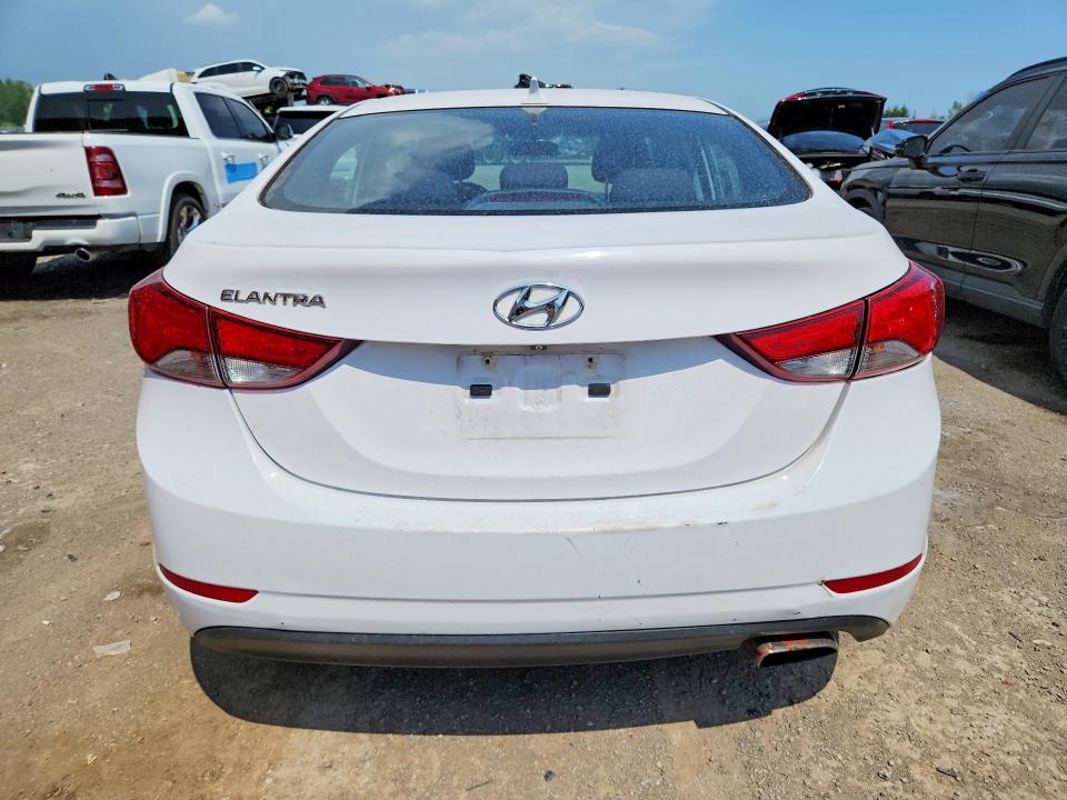 2016 Hyundai Elantra VIN KMHDH4AH4GU484100 COPART salvage auction — MECHANICAL, ON - PERMIT NO BRAND - UNFIT, sold $725 on 2026-07-21 (photo 6)