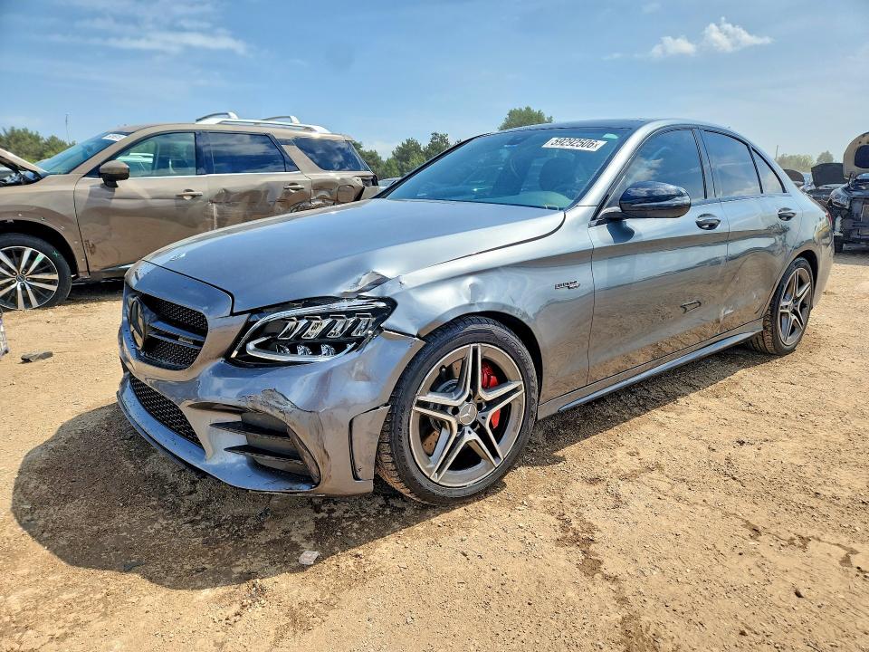 2020 Mercedes-benz C-klasse amg VIN 55SWF6EB2LU334055 — COPART salvage auction photo