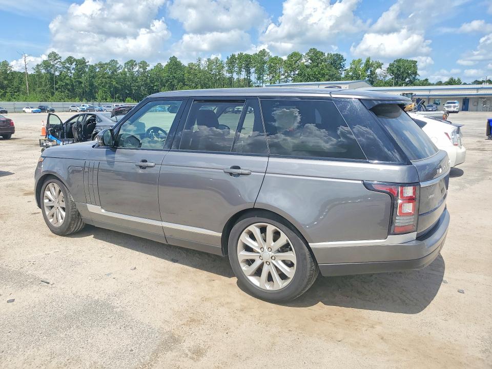 2015 Land rover RANGE ROVER VIN SALGS2VFXFA220498 COPART salvage auction — MINOR DENT/SCRATCHES, Sc - Certificate Of Title, sold $2,950 on 2026-07-27 (photo 2)