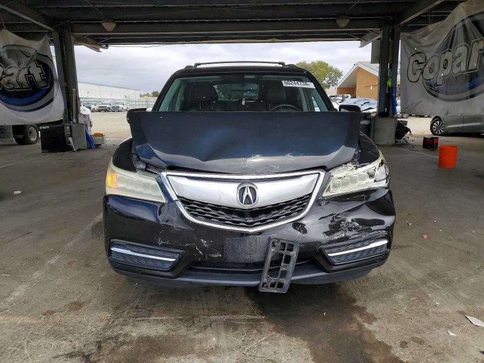 2014 Acura Mdx VIN 5FRYD4H23EB020299 COPART salvage auction — FRONT END, Ca - Salvage Certificate, sold $15 on 2026-07-23 (photo 5)