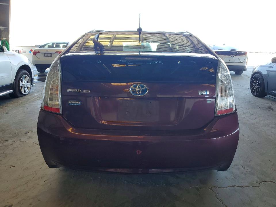 2013 Toyota Prius VIN JTDKN3DUXD5619772 COPART salvage auction — REAR END, CA - DLR/DIS/EXP ONLY SALVAGE TITLE, sold $2,850 on 2026-07-17 (photo 6)