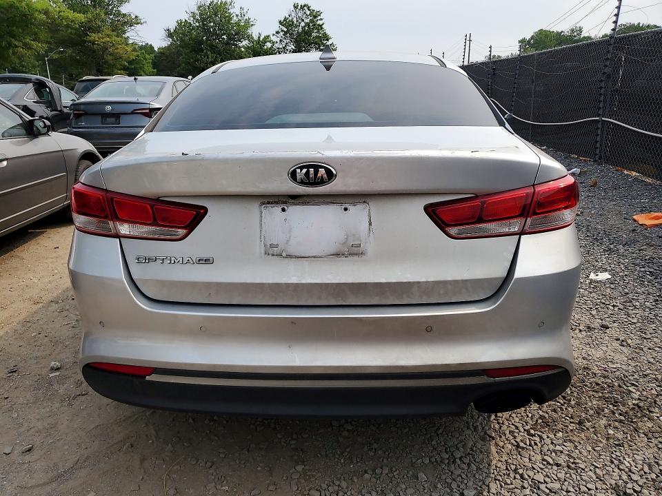 2018 Kia Optima VIN 5XXGT4L34JG236461 COPART salvage auction — FRONT END, Md - Certificate Of Title, sold $125 on 2026-07-28 (photo 6)