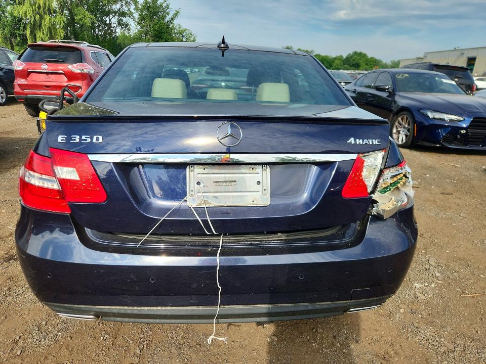 2011 Mercedes-benz E-class VIN WDDHF8HB5BA368277 COPART salvage auction — REAR END, CT - CERT OF TITLE-SALVAGE, sold $700 on 2026-07-24 (photo 6)