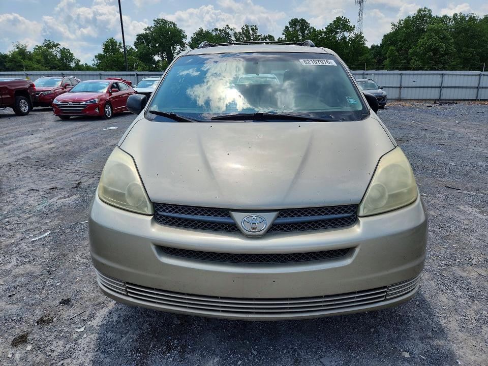 2005 Toyota Sienna VIN 5TDZA23C95S295920 COPART salvage auction — REAR END, Pa - Certificate Of Salvage, sold $175 on 2026-07-30 (photo 5)