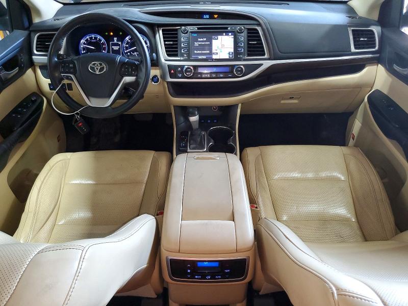 2015 Toyota Highlander VIN 5TDDKRFH6FS099975 COPART salvage auction — FRONT END, Mn - Cert Of Title-Salvage, sold $225 on 2026-07-23 (photo 8)