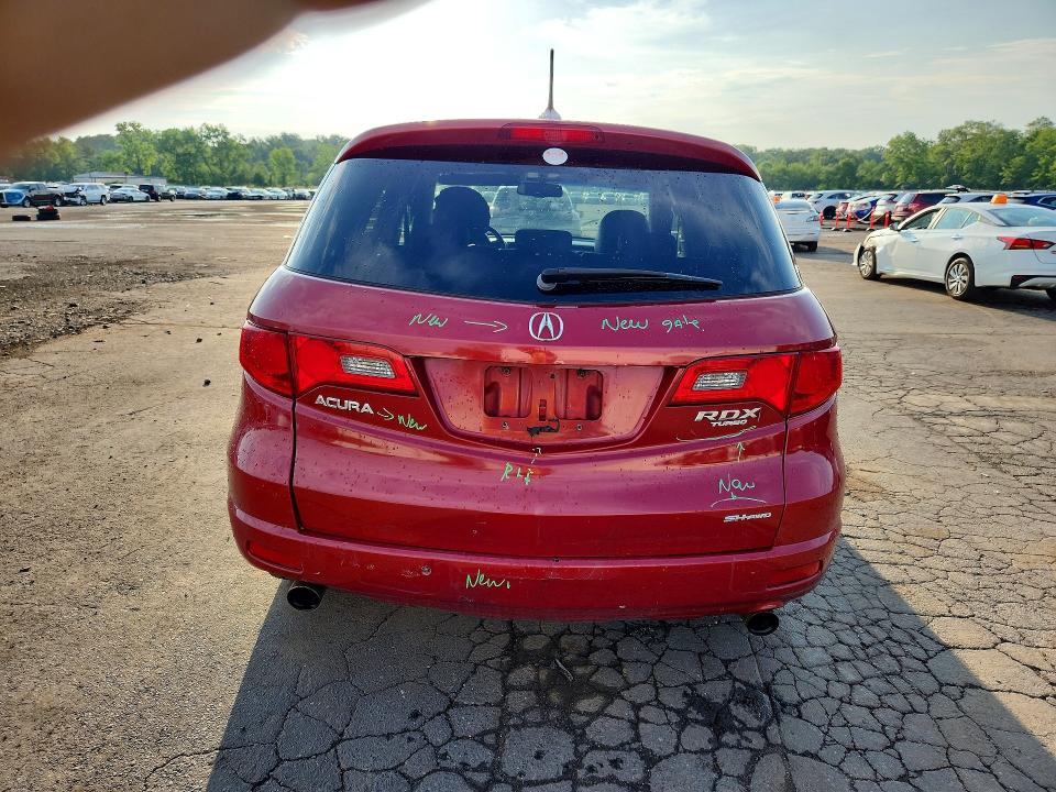 2008 Acura Rdx VIN 5J8TB18288A002671 COPART salvage auction — REAR END, CT - CERT OF TITLE-SALVAGE, sold $475 on 2026-07-10 (photo 6)
