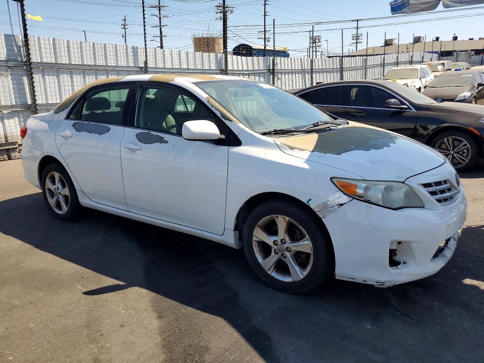 2013 Toyota Corolla VIN 5YFBU4EE9DP124451 COPART salvage auction — FRONT END, Ca - App For Dup Clean Or Ac, sold $700 on 2026-07-23 (photo 4)