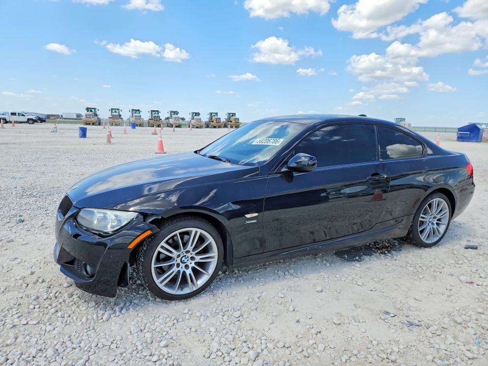 2011 BMW 3 series VIN WBAKF5C5XBE517501 COPART salvage auction — FRONT END, TX - SALVAGE VEHICLE TITLE (P), sold $1,050 on 2026-07-16 (photo 1)