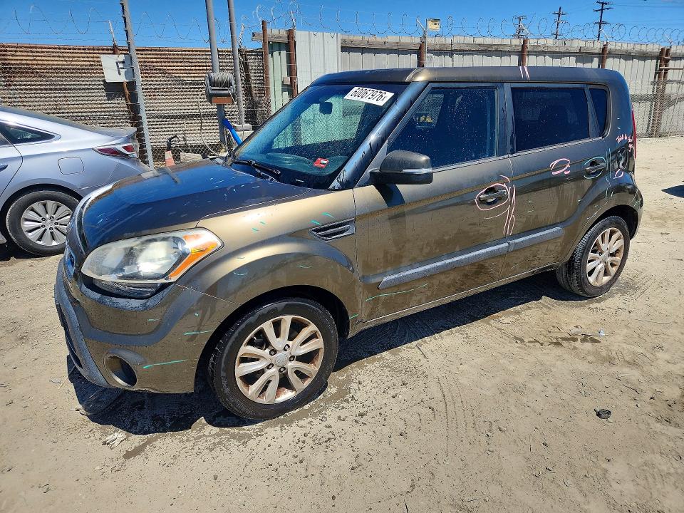 2012 Kia Soul VIN KNDJT2A6XC7371821 COPART salvage auction — VANDALISM, Ca - Salvage Certificate, sold $450 on 2026-07-16 (photo 1)