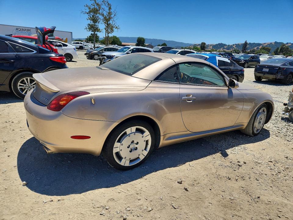 2002 Lexus Sc VIN JTHFN48Y920005924 COPART salvage auction — MINOR DENT/SCRATCHES, Ca - Certificate Of Title, sold $375 on 2026-07-21 (photo 3)
