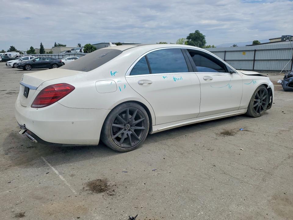 2018 Mercedes-benz S-klasse VIN WDDUG8DB8JA410392 COPART salvage auction — FRONT END, Ca - Salvage Certificate, sold $9,200 on 2026-08-14 (photo 3)