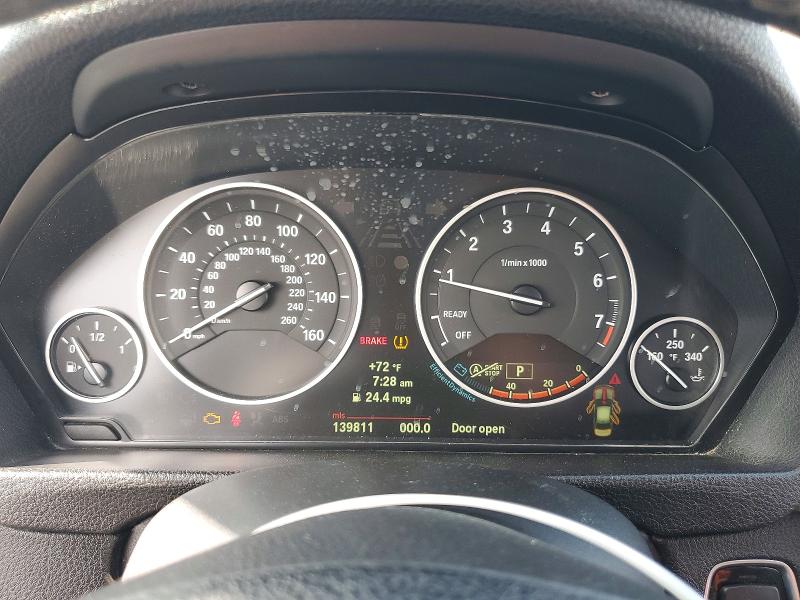 2013 BMW 3er VIN WBA3C1G53DNR44988 COPART salvage auction — UNDERCARRIAGE, CA - SALVAGE CERTIFICATE, sold $925 on 2026-08-21 (photo 9)