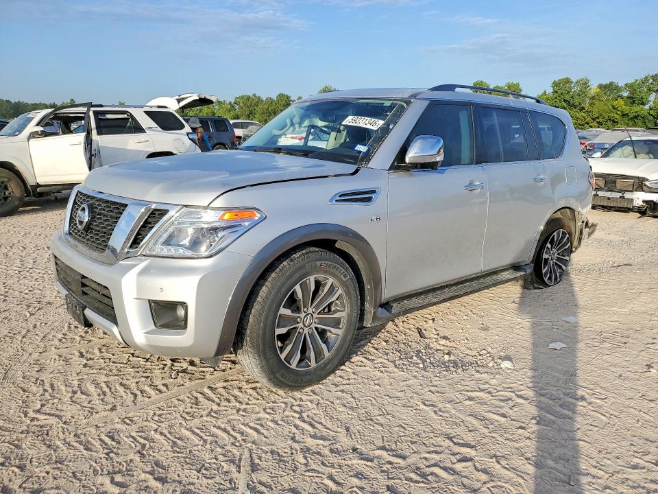 2018 Nissan Armada VIN JN8AY2ND5J9058028 COPART salvage auction — SIDE, Tx - Salvage Vehicle Title, sold $3,100 on 2026-07-31 (photo 1)