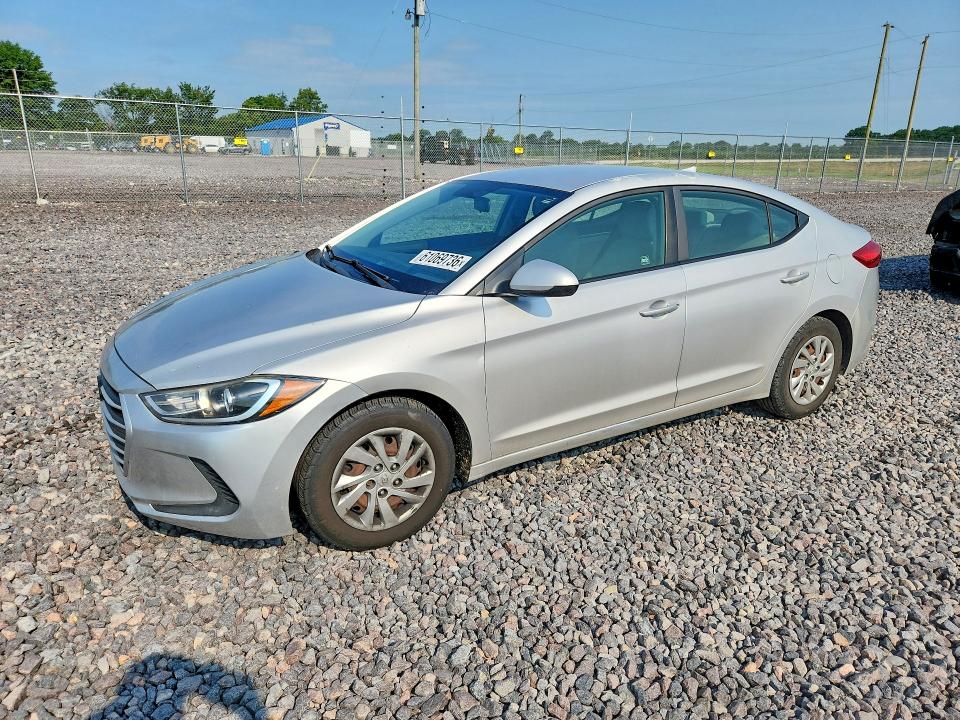 2017 Hyundai Elantra VIN KMHD74LFXHU113930 COPART salvage auction — FRONT END, In - Certificate Of Title, sold $500 on 2026-07-28 (photo 1)