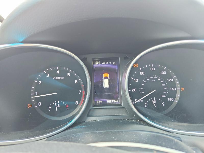 2017 Hyundai Santa fe VIN 5XYZU3LA4HG380743 COPART salvage auction — REAR END, Al - Cert Of Title-Salvage Title, sold $2,950 on 2026-07-14 (photo 9)
