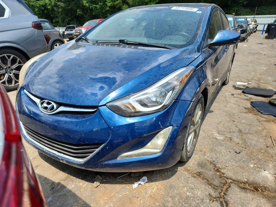 2015 Hyundai VIN KMHDH4AE6FU225967 COPART salvage auction — FRONT END, Ga - Cert Of Title-Salvage, sold $1,000 on 2026-07-24 (photo 5)