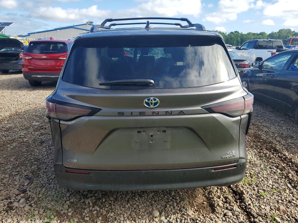 2024 Toyota Sienna VIN 5TDJSKFC9RS129960 COPART salvage auction — ROLLOVER, NY - MV-907A SALVAGE CERTIFICATE, sold $4,850 on 2026-07-27 (photo 6)