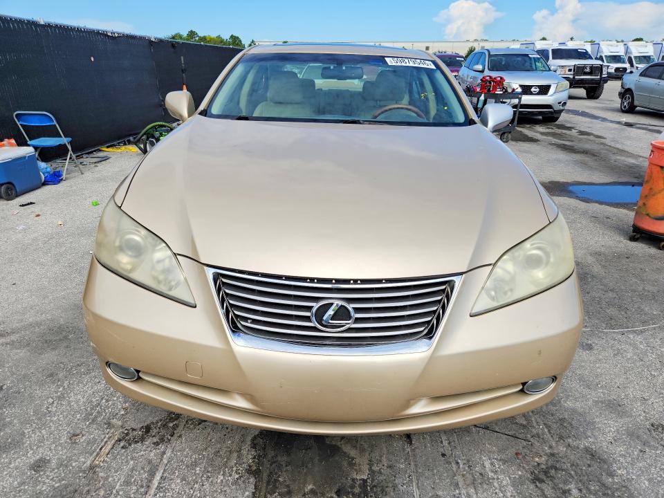 2008 Lexus Es 350 VIN JTHBJ46G182173848 COPART salvage auction — SIDE, FL - CERT OF TITLE SLVG REBUILDABLE, sold $775 on 2026-07-14 (photo 5)