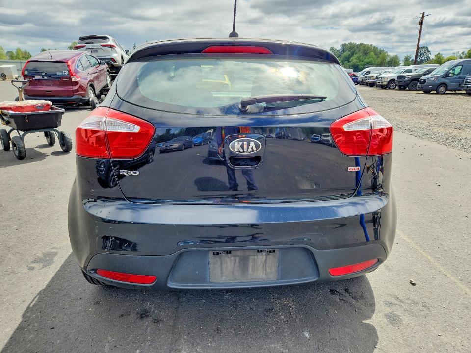 2013 Kia Rio VIN KNADM5A33D6157033 COPART salvage auction — REAR END, Or - Non Public Clean Title, sold $275 on 2026-07-17 (photo 6)