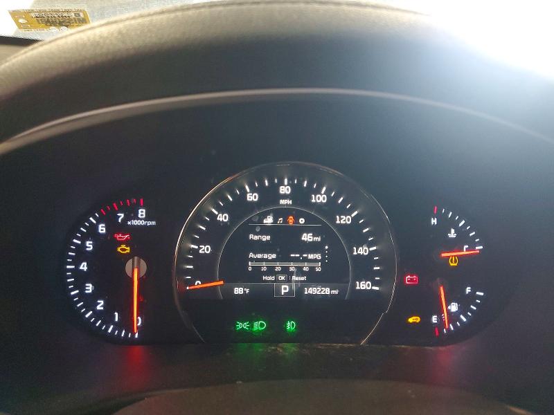 2016 Kia Sorento VIN 5XYPH4A19GG005319 COPART salvage auction — MECHANICAL, MO - CERT OF TITLE-REPOSSESSED (P), sold $2,050 on 2026-07-28 (photo 9)