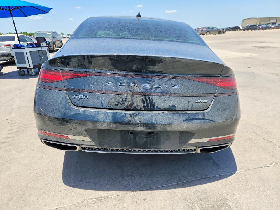 2023 Genesis G90 VIN KMTFC4SD1PU030265 COPART salvage auction — UNDERCARRIAGE, Salvage Title, sold $25,000 on 2026-07-23 (photo 6)