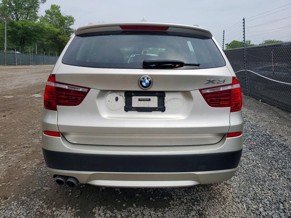 2014 BMW X3 VIN 5UXWX9C55E0D41419 COPART salvage auction — FRONT END, Md - Cert Of Salvage < 75% Damage, sold $925 on 2026-07-28 (photo 6)