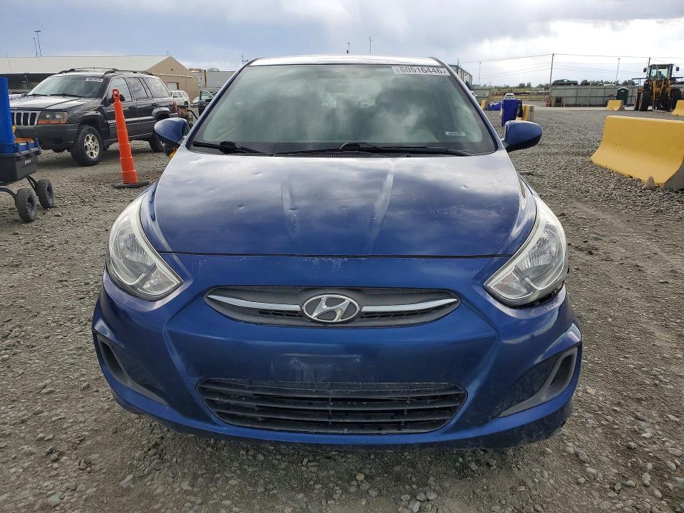 2017 Hyundai Accent VIN KMHCT4AE9HU186188 COPART salvage auction — FRONT END, Co - Public - Salvage Title, sold $1,250 on 2026-07-16 (photo 5)