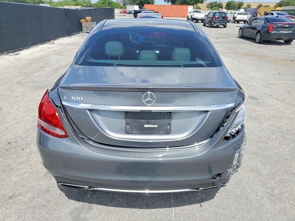 2017 Mercedes-benz C-klasse VIN WDDWF4JB1HR219966 COPART salvage auction — FRONT END, Fl - Cert Of Title Slvg Rebuildable, sold $3,100 on 2026-08-06 (photo 6)