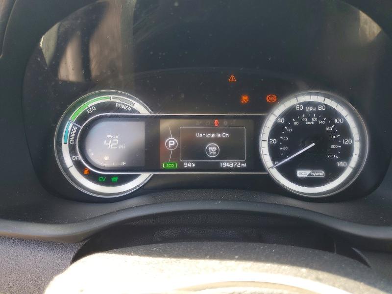 2018 Kia Niro VIN KNDCB3LC2J5212014 COPART salvage auction — FRONT END, Ca - Salvage Certificate, sold $1,000 on 2026-07-15 (photo 9)