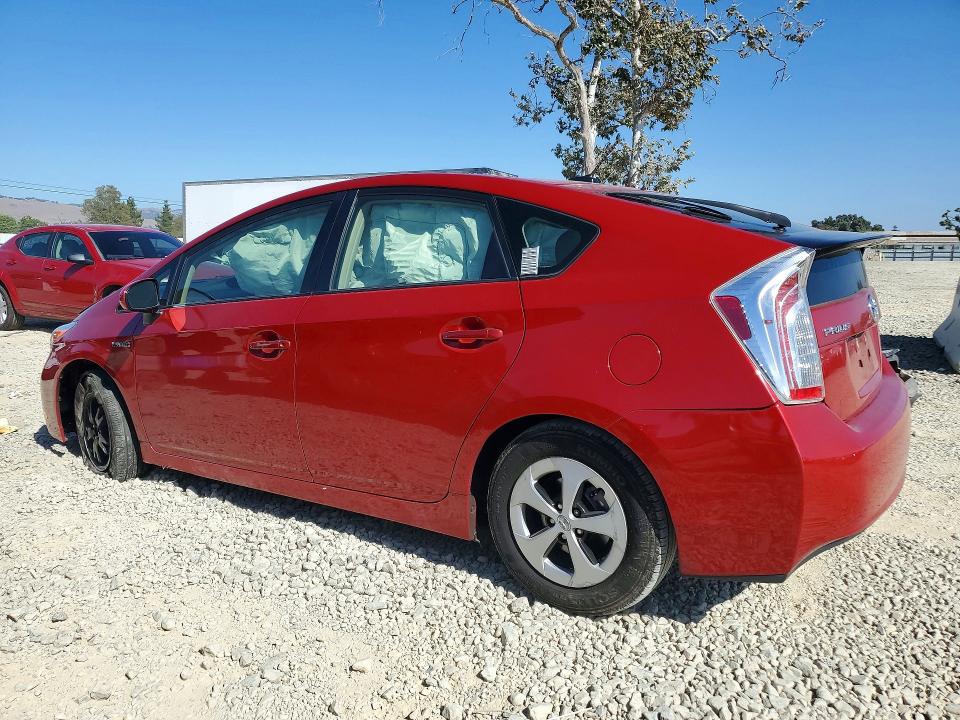 2013 Toyota Prius VIN JTDKN3DU8D5560432 COPART salvage auction — FRONT END, Ca - Salvage Certificate, sold $800 on 2026-07-28 (photo 2)