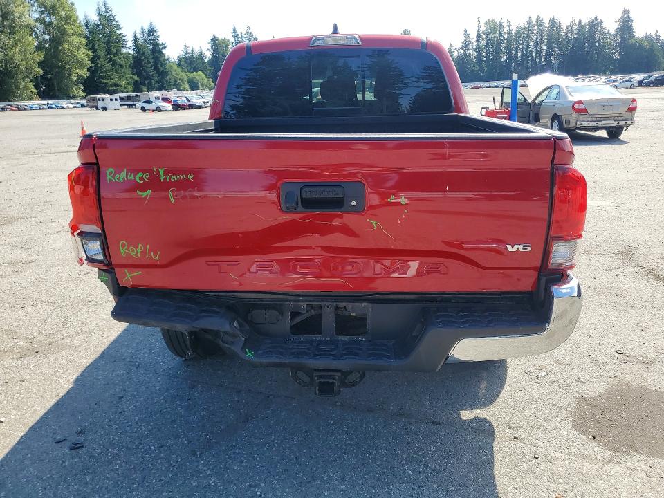 2022 Toyota Tacoma VIN 3TMAZ5CN2NM162215 COPART salvage auction — REAR END, Wa - Bill Of Sale, sold $15,100 on 2026-08-24 (photo 6)