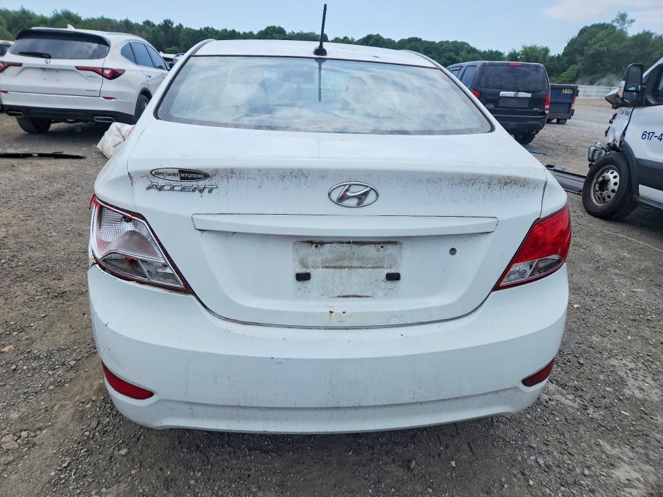 2015 Hyundai Accent VIN KMHCT4AE8FU797536 COPART salvage auction — FRONT END, MA - CERT OF TITLE-RECONSTRCTD COLL, sold $425 on 2026-07-22 (photo 6)