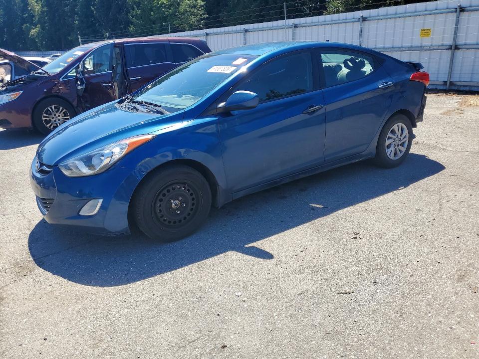 2013 Hyundai Elantra VIN KMHDH4AE8DU951746 COPART salvage auction — REAR END, Wa - Bill Of Sale, sold $225 on 2026-07-27 (photo 1)